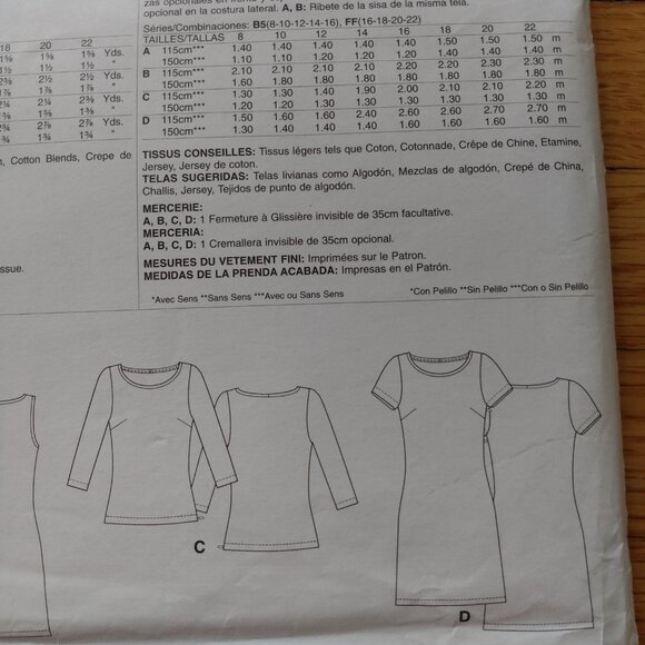 Plus Size 16-22 Tops Dresses Sewing Pattern UNCUT McCall's 6355 - Picture 8 of 13